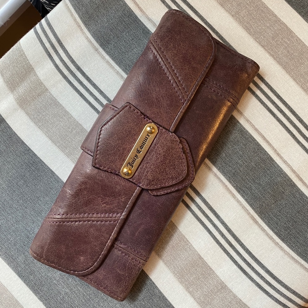 Juicy Couture Purple Leather Wallet